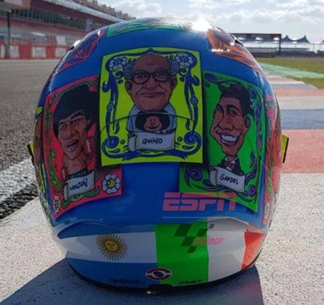 Casco Andrea Iannone GP Argentina, fonte Instagram